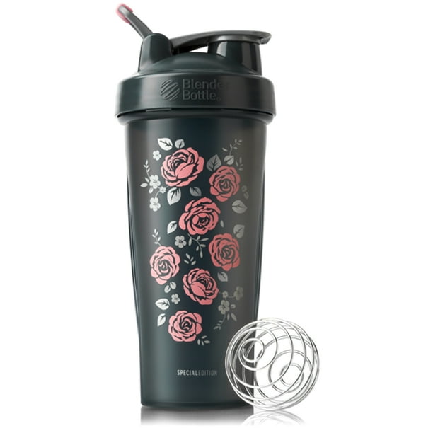 Blender Bottle Special Edition 28 oz. Shaker with Loop Top Roses