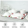 thumbnail image 7 of Cherry Fruits Dish Drying Mats for Kitchen 18x24 inch Drying Mat Absorbent Microfiber Dish Mat Drainer Rack Mats Fast Dry for Kitchen Counter, 7 of 7