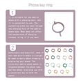 thumbnail image 4 of Cateissary Cadena para teléfono móvil para hombres y mujeres, resistente al agua, Color sólido, Universal, Flexible, anillo antipérdida, cordón de Teléfono y Comunicación Violeta, 4 of 6