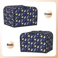 thumbnail image 3 of Uemuo Astronaut Corgi Print Toaster Cover 4 Slice, Small Kitchen Appliance Covers, Toaster Oven Cover with Loop, Bread Machine Cover Dust Cover Protection, 3 of 7