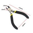 thumbnail image 1 of Small for Precision Craft Jewellery Bent Flat Nose Side Round End cut Pliers, 1 of 8