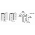 thumbnail image 5 of CRL EH192 Chrome Large Glass-to-Glass Out-Swing Set Screw Hinge - pack of 2, 5 of 5