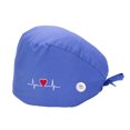 thumbnail image 1 of Paquete De 4 Gorros De Trabajo Para Enfermera, Servicio Prolongado, Color Puro, Botón Pulido Opaco, Gorros De Trabajo Multifuncionales Unisex, Uniformes De Trabajo Yuarrent AP008643-05, 1 of 5