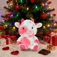 thumbnail image 4 of Sulaicai 10 Inch Cute Highland Cow Plush Toy - Soft Pink & White Stuffed Animal, Cozy Decor & Thoughtful Birthday/ Holiday Gift for Girlfriend Boyfriend Birthday Valentine Mother Day, 4 of 8
