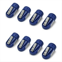 8PCS Carpenter Pencil Sharpener Manual Pencil Sharpener for Flat Carpenter Pencils, Portable Pencil Sharpening Tool,8 * pencil sharpeners,Blue