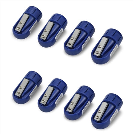 8PCS Carpenter Pencil Sharpener Manual Pencil Sharpener for Flat Carpenter Pencils, Portable Pencil Sharpening Tool,8 * pencil sharpeners,Blue