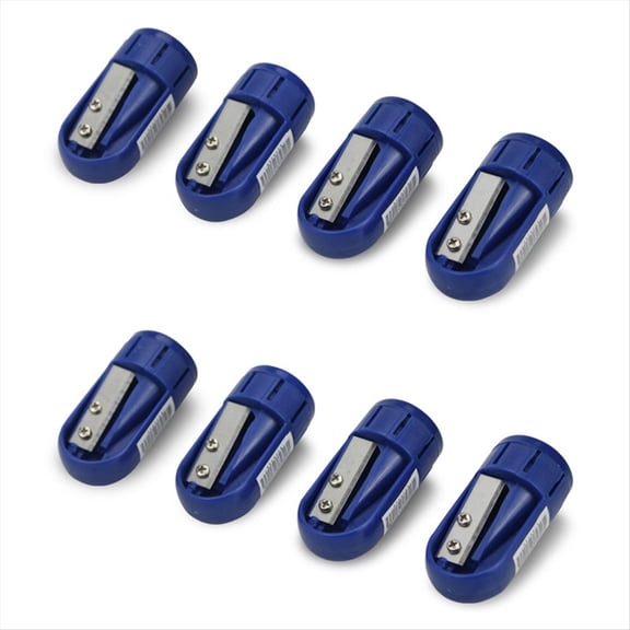 8PCS Carpenter Pencil Sharpener Manual Pencil Sharpener for Flat Carpenter Pencils, Portable Pencil Sharpening Tool,8 * pencil sharpeners,Blue