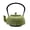 Green and Silver, variant on 40.6oz Cast Iron Teapot with Stainless Steel Infuser, Small Cast Iron Tea Kettle for Stovetop Safe, 1200ml Red Tea Pot Enameled Interior