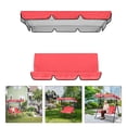 thumbnail image 6 of pdqouc Porch Swing Replacement Canopy Cover Set, Sun Shade Awning Top 142x120x18cm and Seat Cover 150x150x10cm, for Outdoor Garden Patio Yard, Easy Install, 6 of 9