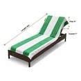 thumbnail image 3 of Superior Cabana Cotton Towel/ Chaise Lounge Chair Cover Set of 6, Dark Green, 3 of 7