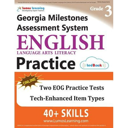 4th Grade Literacy - Georgia Milestones Assessment System Test Prep : Grade 3 English Language Arts Literacy (Ela) Practice Workbook and Full-Length Online Assessments: Gmas Study Guide