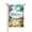 Color 1, variant on Jbralid Spring Garden Flag Welcome Beach Scene With Starfish And Palm Tree Linen Summer Garden Flags for Outside 12x18 inch