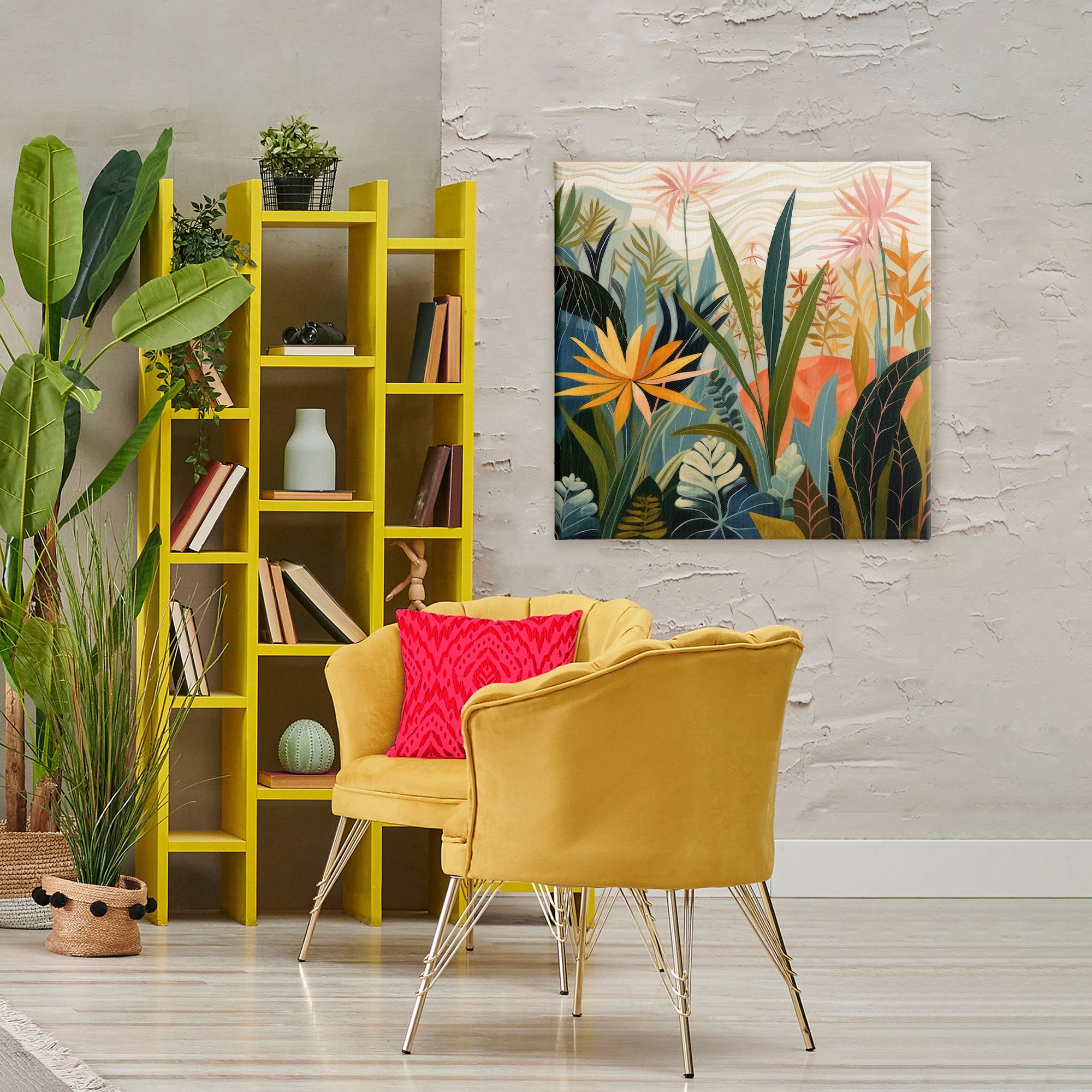 Stupell Industries Tropical Botanical Embrace Canvas Wall Art, design by Lazar Studio