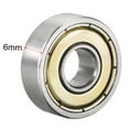 thumbnail image 3 of Unique Bargains Deep Groove Ball Bearing 607ZZ Double Shield, 7mmx 19mmx6mm Carbon Steel, 10pcs, 3 of 4