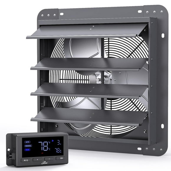 Ventilador de Escape iLiving 16 Pulgadas con Motor DC y Controles de Temperatura y Humedad multicolor