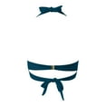 thumbnail image 4 of Gerichy Women Underwire Full Coverage Bikini Top Only Criss Cross Push Up Swim Crop Top Tie Back Bathing Suit Navy,M, 4 of 5