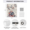 thumbnail image 2 of 4th of July RV Awning Sun Shade Screen 9'X7' Patriotic Gnome Stars Branch Mesh Sunscreen Poppy Eucalyptus Leaves Linen Awning Shade Screen with Zipper Completed Kits for RV Motorhome Camper, 2 of 7