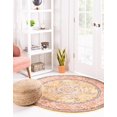 thumbnail image 3 of Rugs.com Lola Collection Rug – 4 Ft Round Yellow Medium Rug Perfect For Kitchens, Dining Rooms, 3 of 3