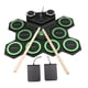 thumbnail image 5 of Tambor de entrenamiento eléctrico, batería de mesa, sonido estéreo, 12 almohadillas, máquina para principiantes a partir de 3 años Verde, 5 of 9