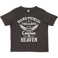 thumbnail image 3 of Inktastic Handpicked for Earth by My Cousin in Heaven with Angel Wings Boys or Girls Toddler T-Shirt, 3 of 5
