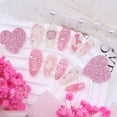 thumbnail image 4 of Press on Nails BUNLVDI Valentine Medium Almond, 24 unidades con accesorios, 4 of 7
