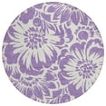 thumbnail image 2 of Addison Rugs Chantille Indoor/Outdoor Transitional Floral Purple Washable Round Rug, 8' x 8', 2 of 6