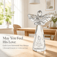 Engraved Crystal Angel Figurine, God's Love Surrounds You, Religious ...