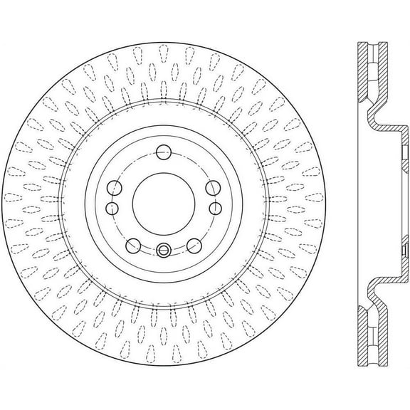 CENTRIC PARTS - C-TEK ROTOR Fits select: 2012-2015 MERCEDES-BENZ ML, 2017-2019 MERCEDES-BENZ GLS