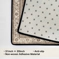 thumbnail image 6 of Washable Vintage Kitchen Mat 31"x20" Non Slip Soft Plush Low Profile Kitchen Rug, Distressed Medallion Oriental Style Sink Mat for Laundry Room Bedroom Office, 6 of 6