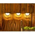thumbnail image 4 of Lámpara Solar para exteriores, Patio, hogar, jardín, decoración, siete colores, paisaje, escalones, valla, lámpara de pared, carcasa, luz cálida negra, 2 uds. TUNC Sencillez, 4 of 5