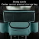 thumbnail image 3 of Organizador de cuero para asiento de coche con correas ajustables | Almacenamiento colgante multifunción para asientos delanteros o traseros | Para teléfono, juguetes, refrigerios y basura | Se, 3 of 7