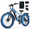 Blue, variant on ESKUTE C300 Electric Bike for Adults, 750W Peak Motor, 20MPH Fast Ebike, 48V 20.8Ah Battery Up to 80 Miles, 26"x4.0" Fat Tire, Full Suspension, 8-Speed Black, With Phonebag & Lock, UL2849