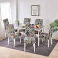 thumbnail image 2 of Dining Room Chair Covers Set of 6,Printed Pattern Parsons Chair Slipcovers Removable Washable Kitchen Seat Dining Chairs Protector Cover for Home or Party, 2 of 6