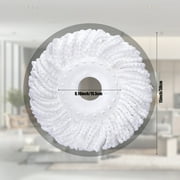 SUGARDAY Microfiber Spin Mop Head Replacement Compatible with Sugarday Spin Mop 2 Pack Mop Head Refill, White