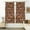 Mushroom and Insect Brown Pattern, variant on Mushroom and Toadstool Cream Pattern Pinch Pleat Semi Sheer Linen Curtains, Pleated Window Curtains with Hooks & Rings, Light Filtering Gifts for Living Room Bedroom,40"x108"