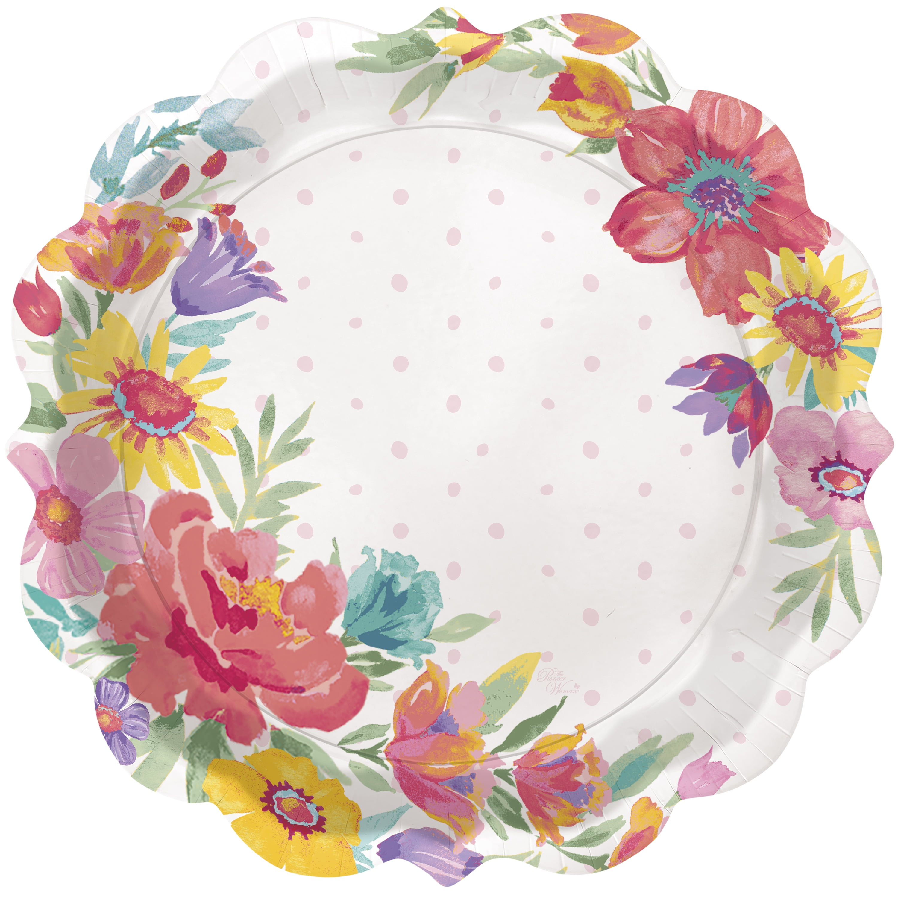 Floral Paper Plates 12 (4 Pack) – Deer Creek Mercantile