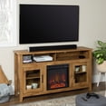 thumbnail image 4 of Woven Paths Highboy 2 Door Electric Fireplace TV Stand for TVs up to 65", Barnwood, 4 of 22