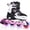Pink, variant on Inline Skates for Girls and Boys with Full Light up Wheels, Beginner Roller Skates for Kids Youth Yellow