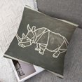 thumbnail image 7 of Abstract Origami Rhinoceros Geometric Shape Car Trim Neck Decoration Pillow Headrest Cushion Pad, 7 of 7