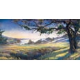 thumbnail image 2 of Unknown 18x11 Black Ornate Wood Framed with Double Matting Museum Art Print Titled - Windswept Valley, 2 of 4
