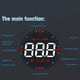 thumbnail image 4 of Velocímetro digital HUD Riwesomey G5 para todos los coches ABS, 4 of 6