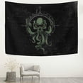 thumbnail image 3 of FREEAMG Tapestry Vintage Green Octopus Anchor Skull Tapestry Wall Hanging Decorative Wall Tapestries Wall Art Wall Blanket Bedding Tapestry for Bedroom Living Room Dorm Home Decor 60"x51", 3 of 7