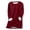 Red, variant on Antinious Women Plus Size Sweatshirt Fall Winter Pullover Warm Trendy Long Sleeve Crewneck Maxi Cut Fleece Lined Solid