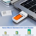 thumbnail image 2 of USB SIM Card Reader-Micro/Nano/Standard Sim Card Readers-USB to SIM Card Adapter Edit,Sim Card Adapter Kit with Eject Pin and Read Messages/Contacts,SIM Card Reader for Laptops Computer Windows, 2 of 2
