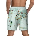 thumbnail image 3 of Xecao World Travel Map for Men's Swimming Trunks Swim Trunks Quick Dry Swim Shorts with Mesh Lining Funny Swimwear Bathing Suits, 3 of 9