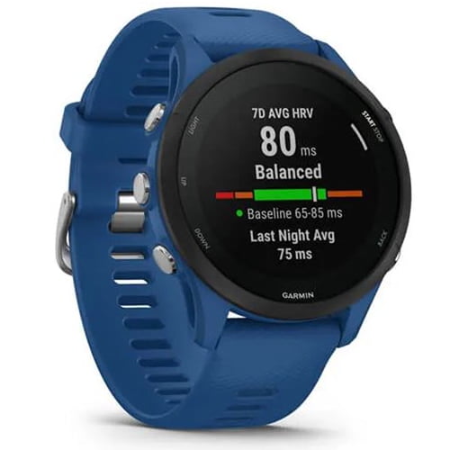 GARMIN, GPS Running Smartwatch, Forerunner 255, Tidal Blue