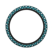 XMXY Car Steering Wheel Cover, Cute Spring Flowers Non-Slip Jeep Truck Universal Elastic Steering Wheel Protector 15 inch