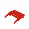thumbnail image 2 of WestinTrends Malibu Outdoor Lounge Chair Set, 4-Pieces Adirondack Chair Set of 2 with Ottoman, All Weather Poly Lumber Patio Lawn Folding Chair for Outside Pool Beach, Red, 2 of 13