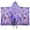 Purple Butterfly Flower, variant on Purple Yellow Blue Butterfly Pattern Hooded Bath Towel,50"x30" for Ages 3 To 12 Kids, Quick Dry Lightweight Soft Microfiber Hood Beach Towel Cover Up for Kids