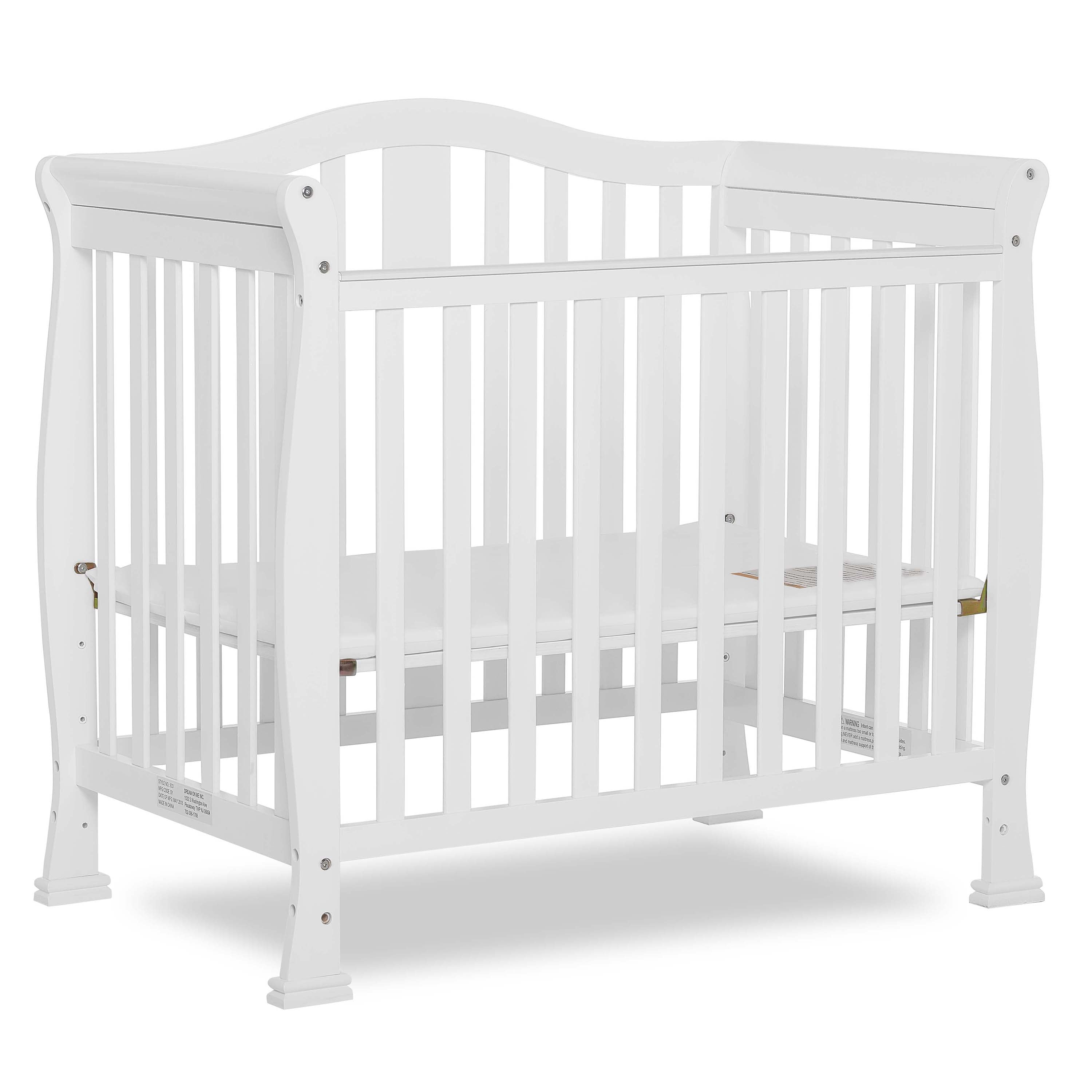 Photo 1 of Dream On Me Naples 4-in-1 Convertible Mini Crib in White